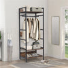 Large Garment Coat Rack Shoe Rack for Entryway Bedroom