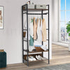 Large Garment Coat Rack Shoe Rack for Entryway Bedroom