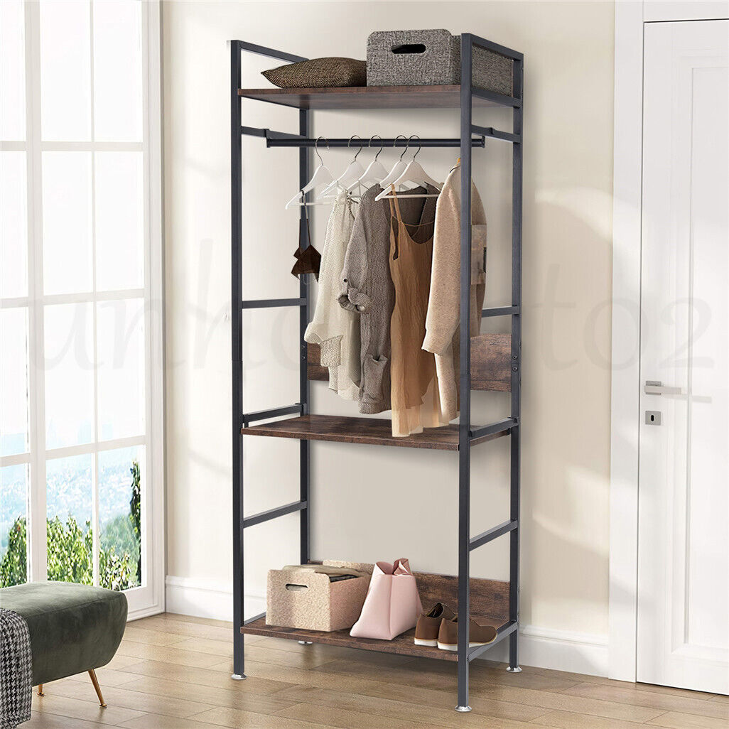 Cloth Rack Entryway Large Garment Coat Rack Shoe Rack for Entryway Bedroom – Smart Home