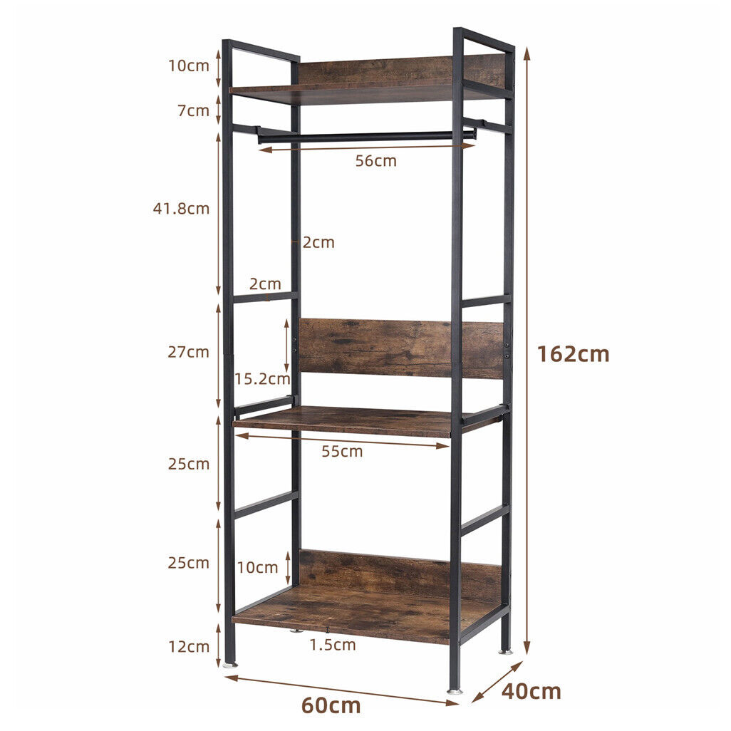 Bedroom Rbe Rack Large Garment Coat Rack Shoe Rack for Entryway Bedroom – Smart Home