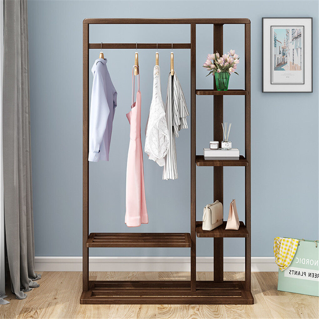 Wooden Clothing Rack Garment Rack Strong Thick