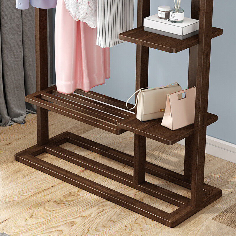 Wooden Clothing Rack Garment Rack Strong Thick