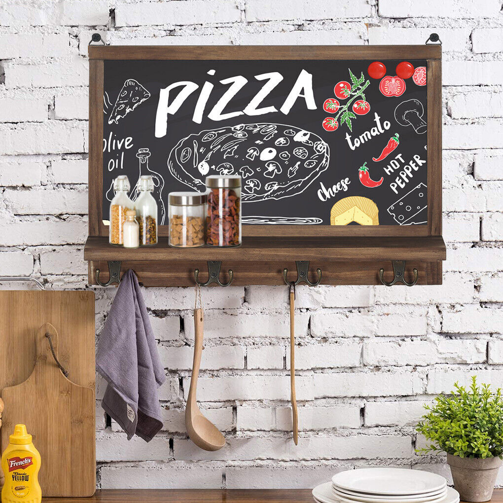 Wall Mounted Rustic Wood Chalkboard Sign
