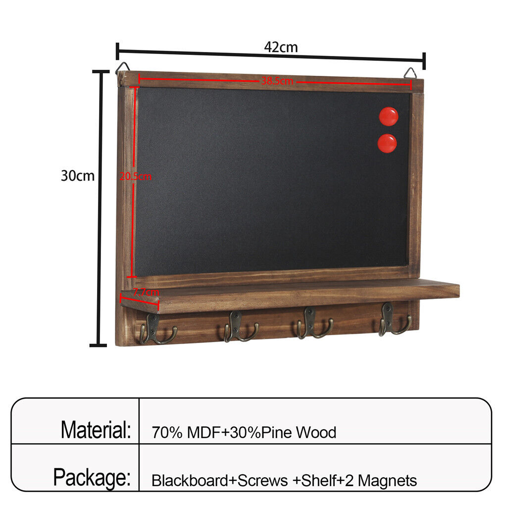 Wall Mounted Rustic Wood Chalkboard Sign
