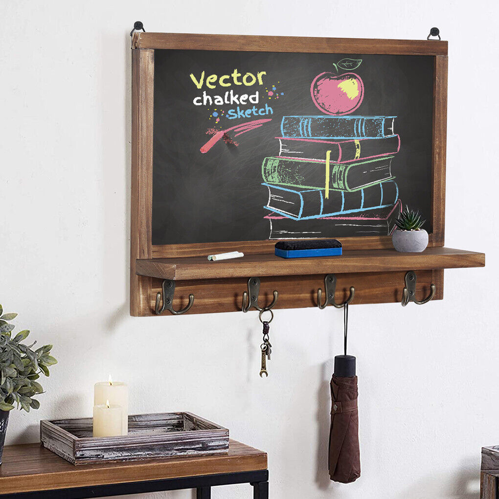 Wall Mounted Rustic Wood Chalkboard Sign