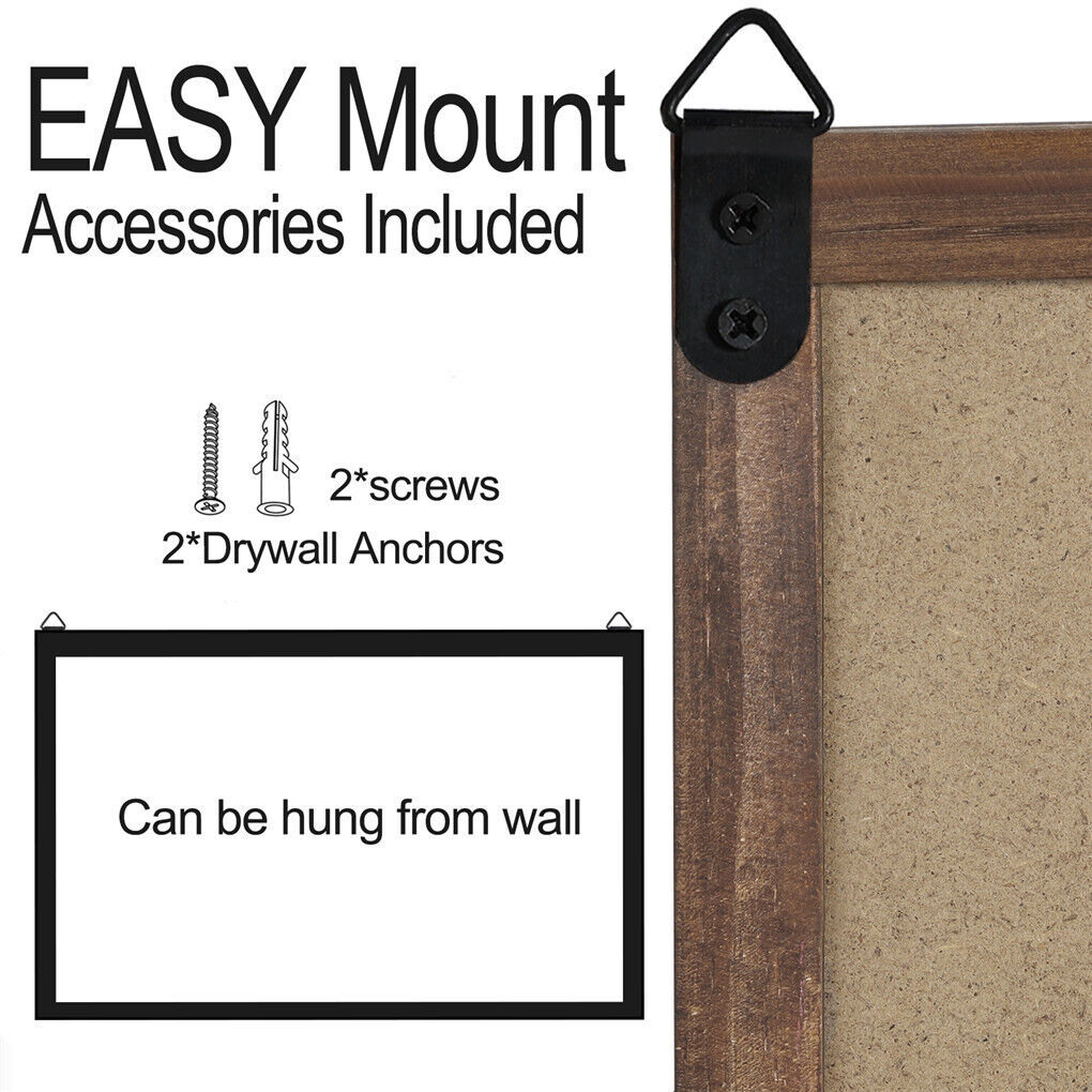 Wall Mounted Rustic Wood Chalkboard Sign