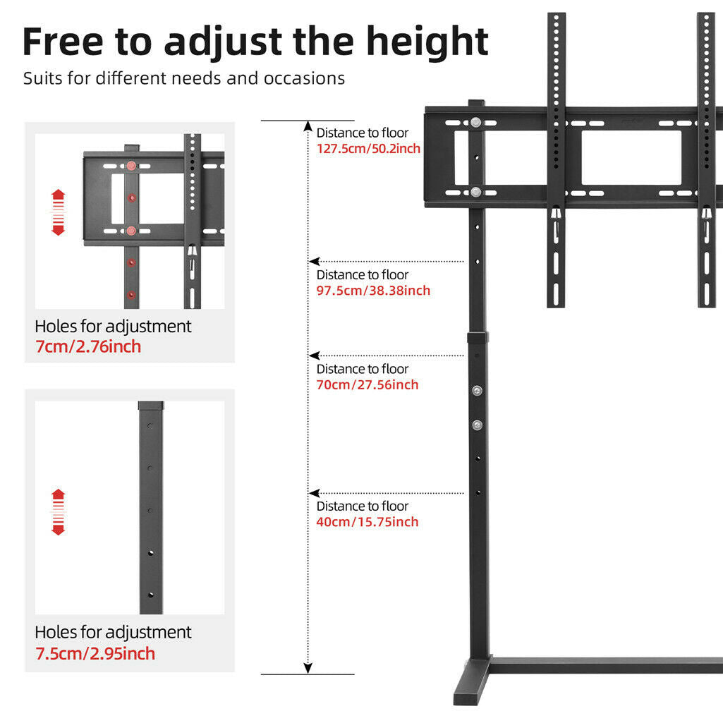 32-100 inch Height Adjustable TV Floor Stand