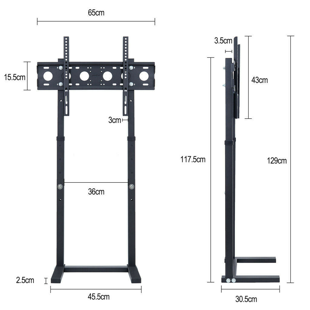 32-100 inch Height Adjustable TV Floor Stand