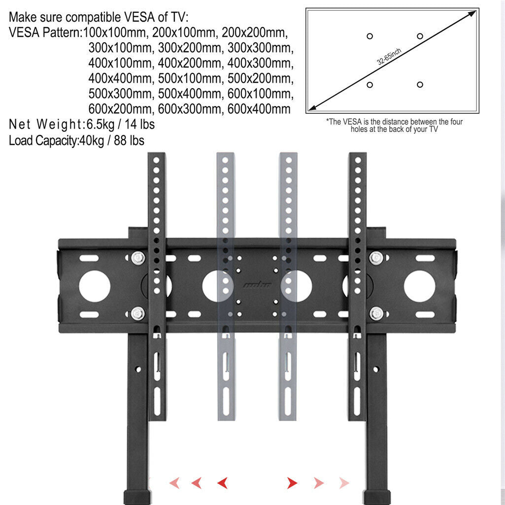 32-100 inch Height Adjustable TV Floor Stand