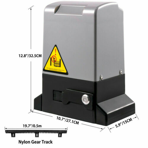 1800KG Automatic Sliding Gate Opener Remote APP Control Rail 4-8M