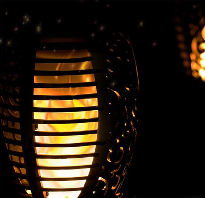 10pcs Solar Torch Lights 96 LED Flickering Lighting Dancing Flame Garden Lamp